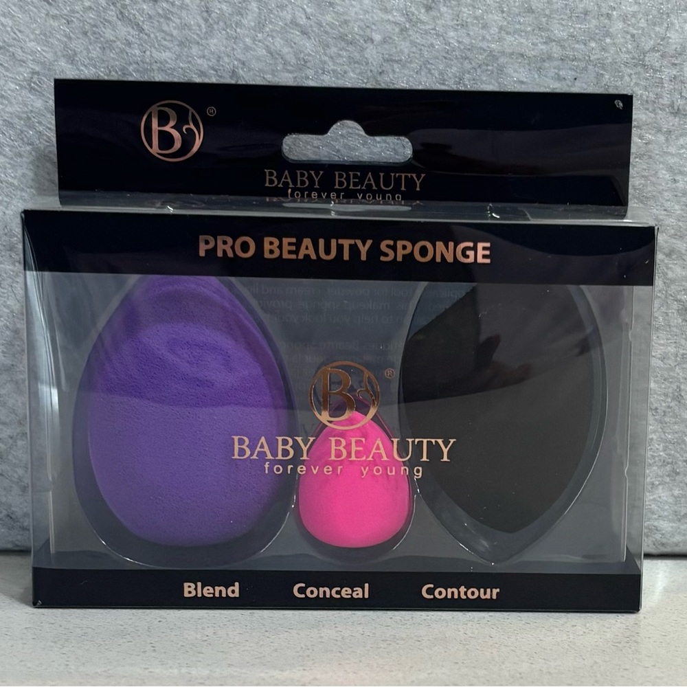 Baby Beauty Pro Beauty Sponge Set~Blend, Conceal & Contour. NIB